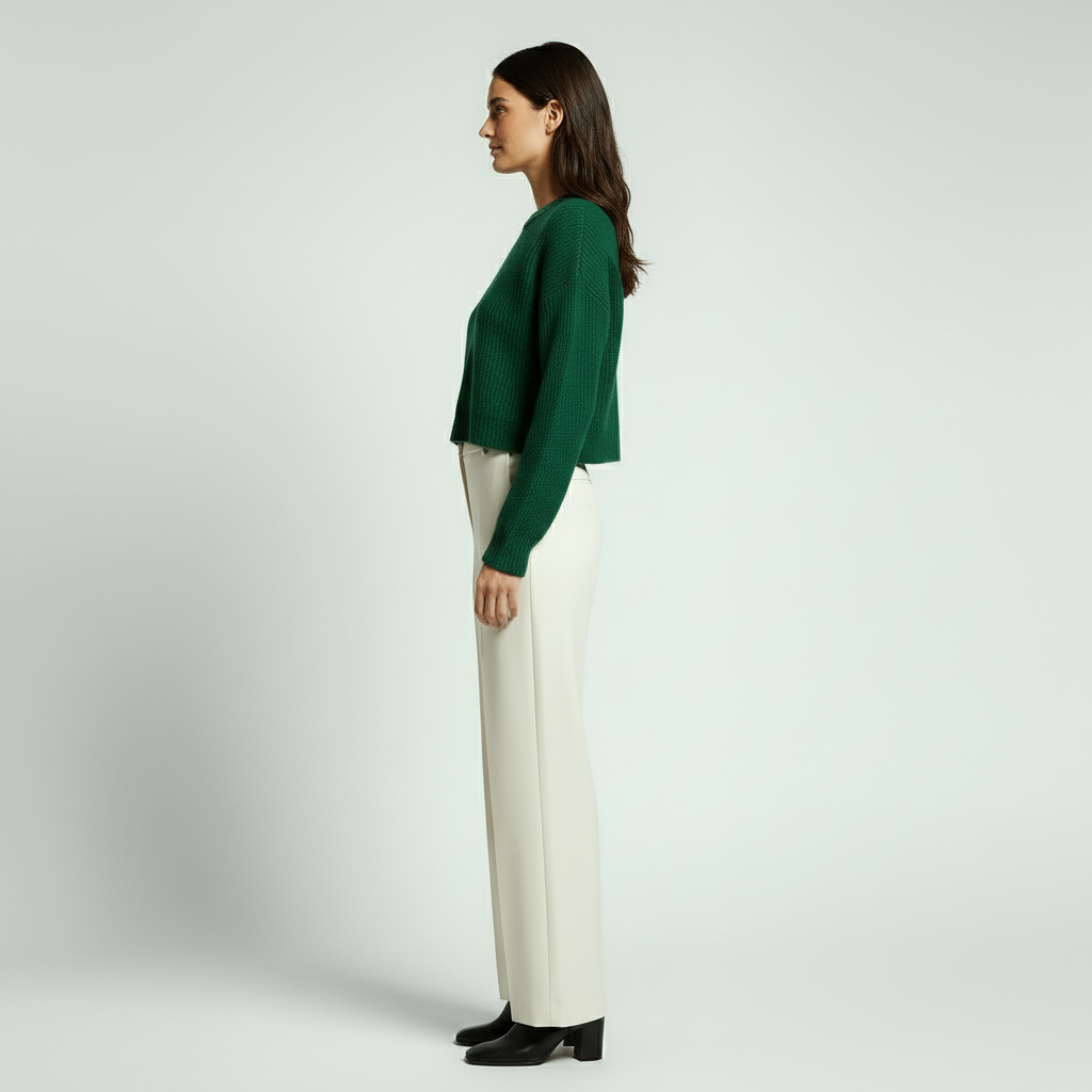 Rosdell | Cropped Knit Sweater