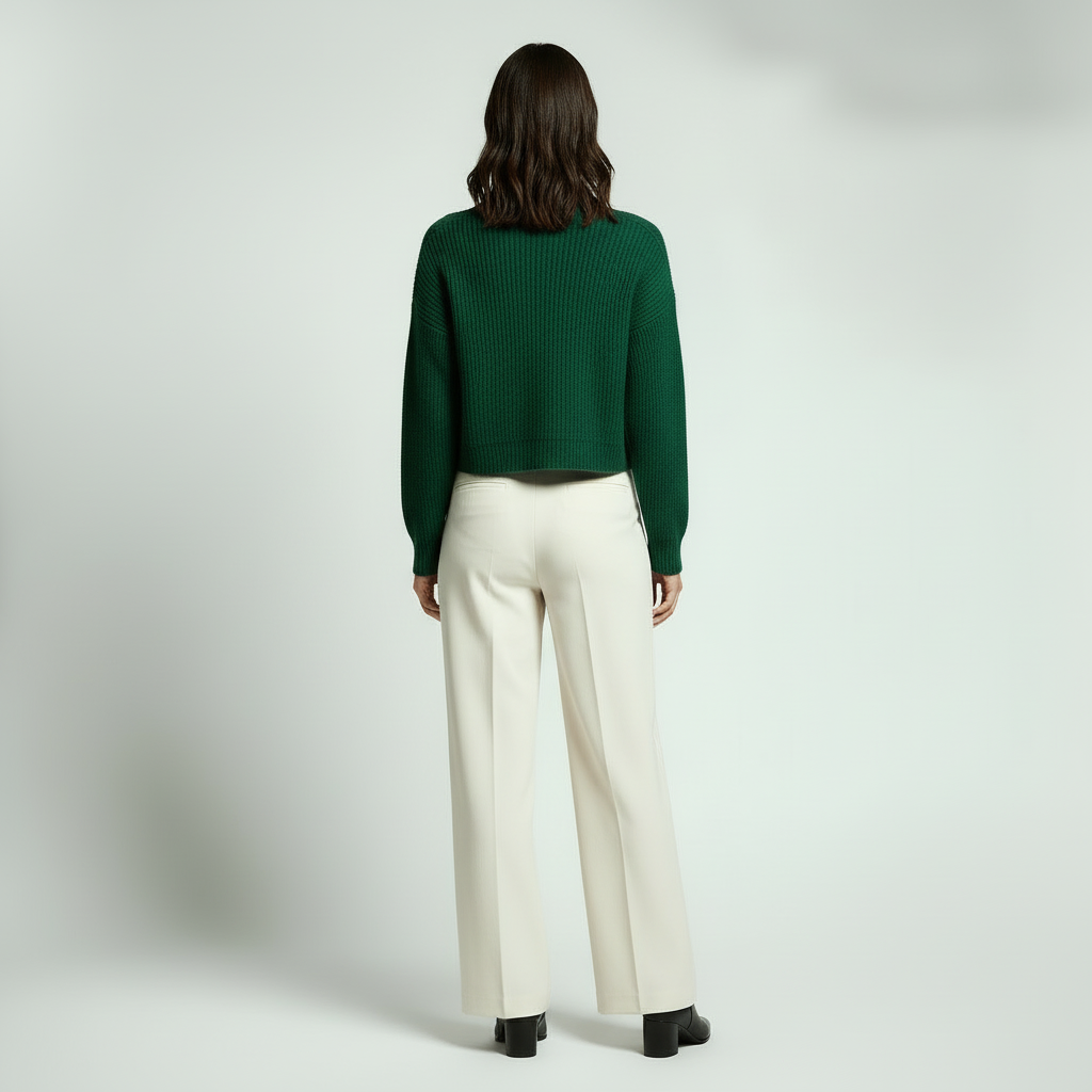 Rosdell | Cropped Knit Sweater