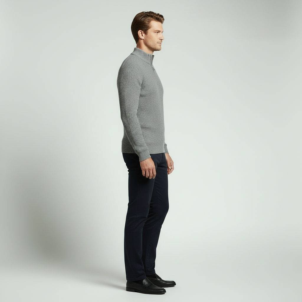Rosdell | Modern Quarter-Zip Sweater